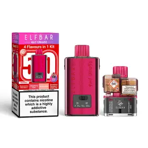 Red Edition Elf Bar 4 in 1 Ultra 50 Vape Kit 